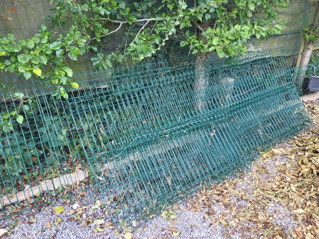 Hekkens groen, Ophalen, Zo goed als nieuw, Aluminium, Enkelstaafmat hekwerk