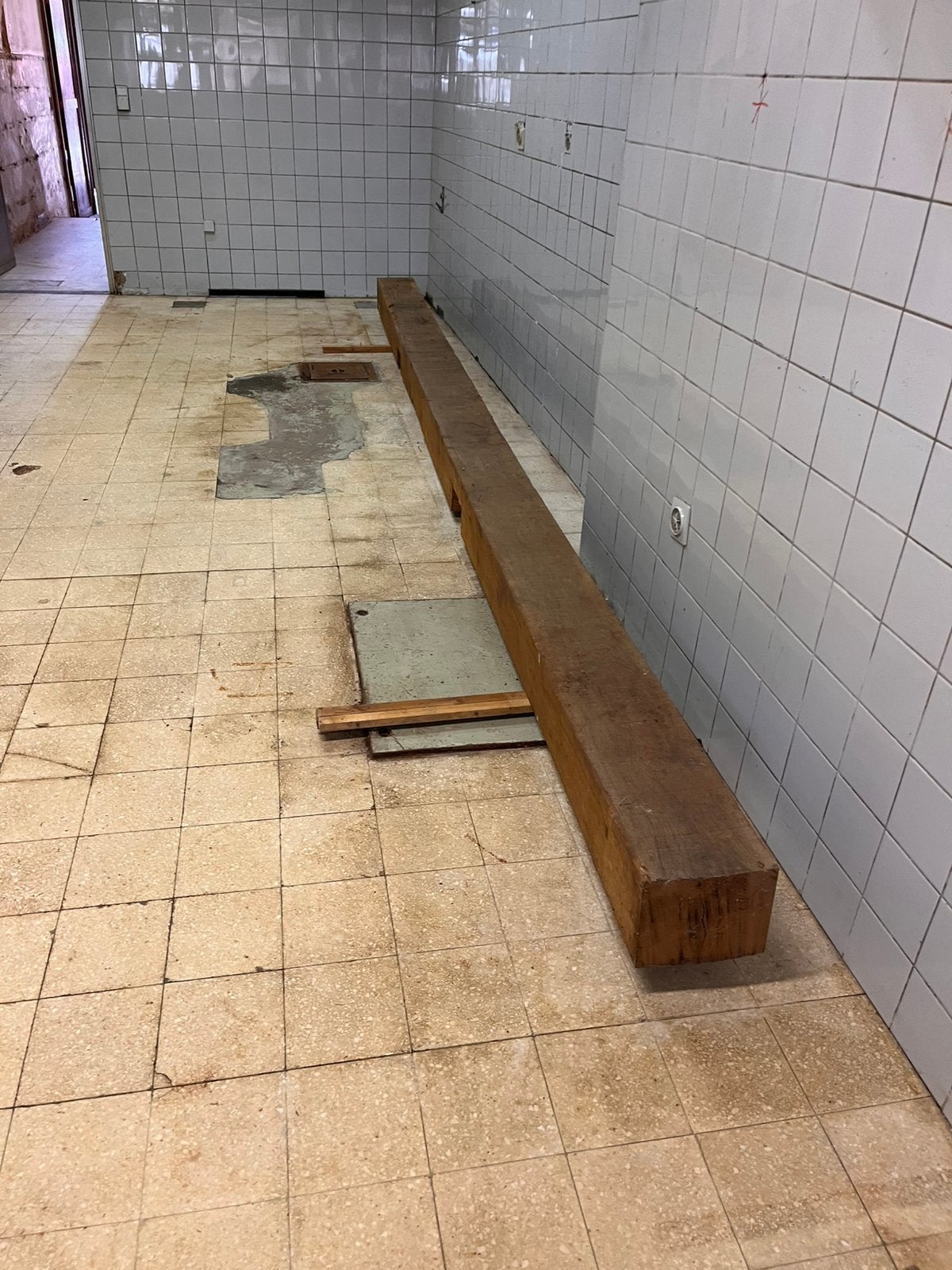 Eiken balk, Ophalen, Gebruikt, Balken