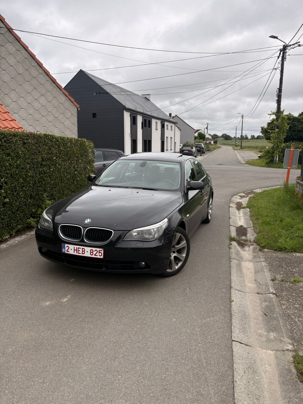 Bmw e60 520d 163cv boite auto 251000km moteur m47, Autos, Cuir, Noir, 5 portes, Automatique