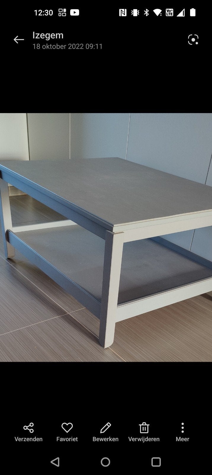 salontafel, Ophalen