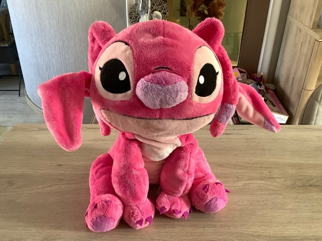 Personnage en peluche Disney Stitch Angel (40 cm), Moyen (20 à 80 cm), Autres types, Nicotoy, Lavable