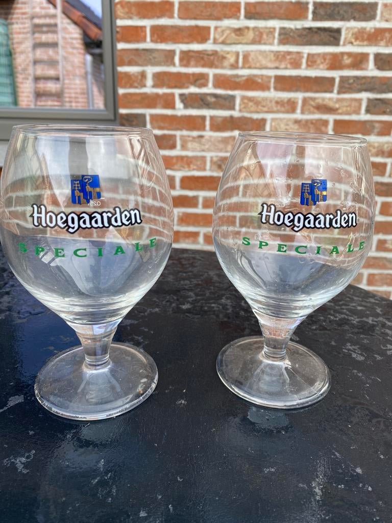 Hoegaarden Speciale x 2, Verzamelen, Biermerken, Ophalen, Zo goed als nieuw, Glas of Glazen, Overige merken