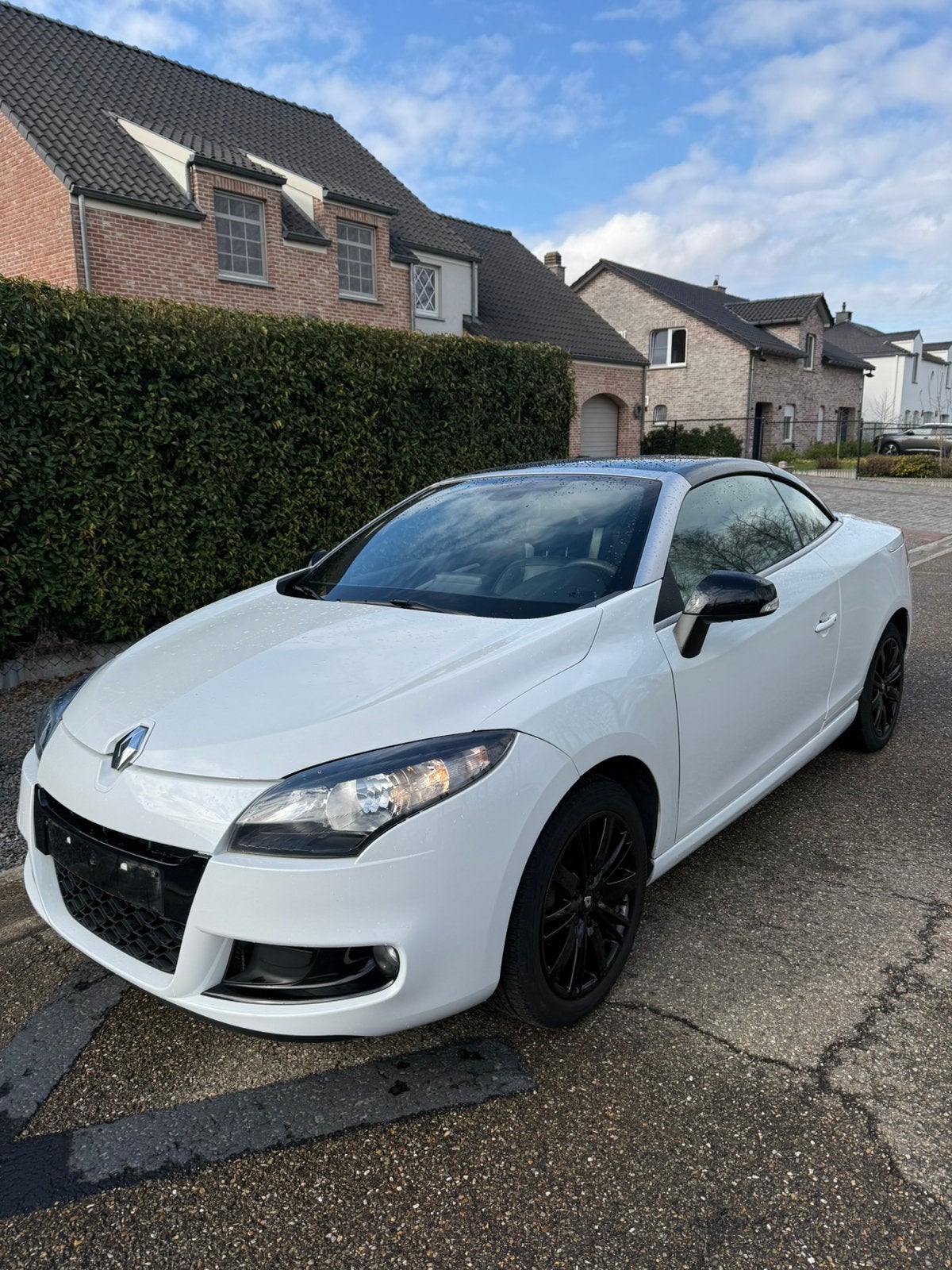 Renault Megane cabrio 1.9DCi Monaco gp 130pk, Auto's, Renault, Zwart, 4 cilinders, Cabriolet, Wit
