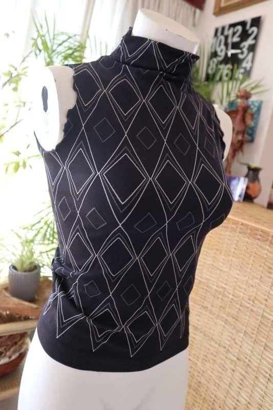 stretch zwart wit stretch T-shirt top, Golden Lady, Zwart, Nieuw, Ophalen of Verzenden