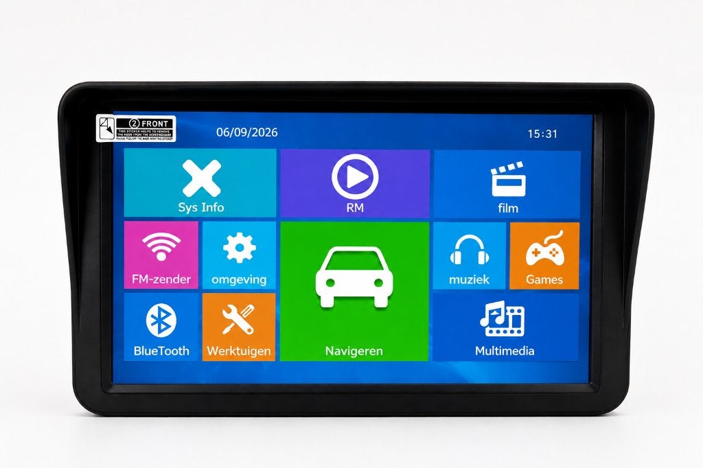 9” Camper / Caravan / Auto GPS Navigatiesysteem.BLUETOOTH, Info@drktech.be, Oosterwennel 35 Genk, Nieuw, Ophalen of Verzenden