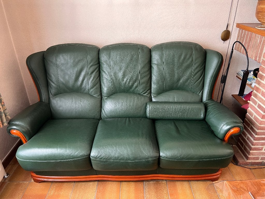 Salon cuir, 75 à 100 cm, Cuir / bois moyen, Quatre personnes ou plus, Enlèvement