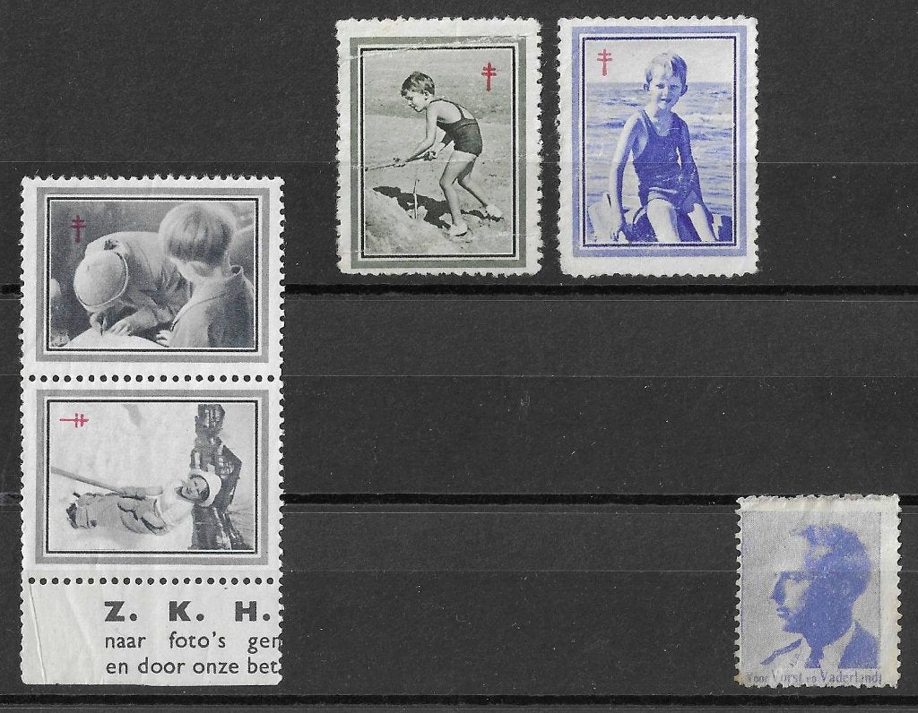Timbres belges - Vignettes de la famille royale, Collections, Envoi