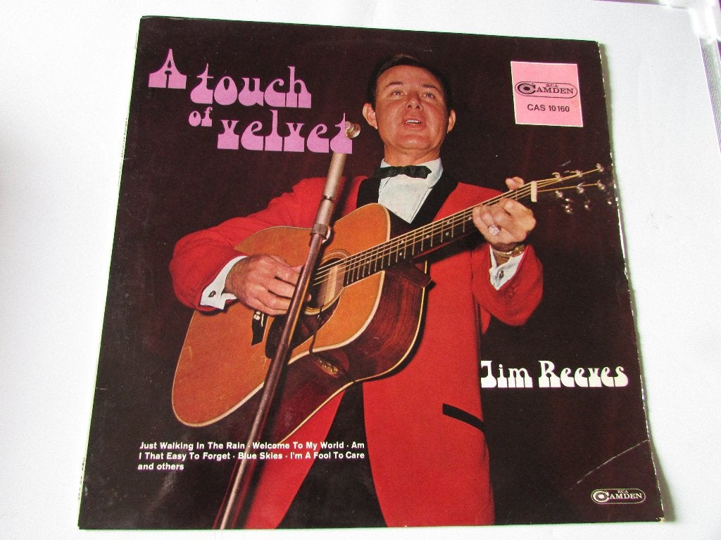 JIM REEVES ; UNE TOUCHE DE VELOURS, LP, Compilation, Enlèvement ou Envoi, Pop, Utilisé