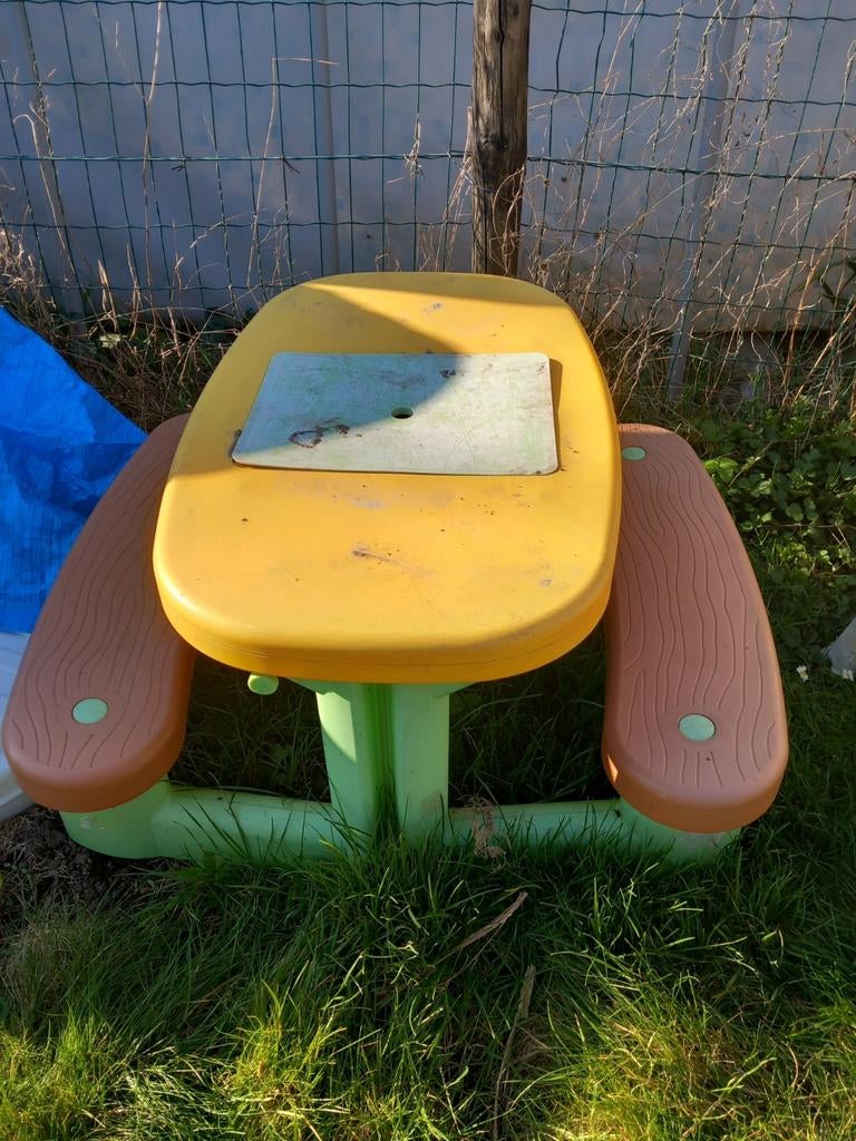 Table enfant de jardin, Tuin en Terras, Tuintafels, Ophalen, Gebruikt, Rechthoekig, Plastic
