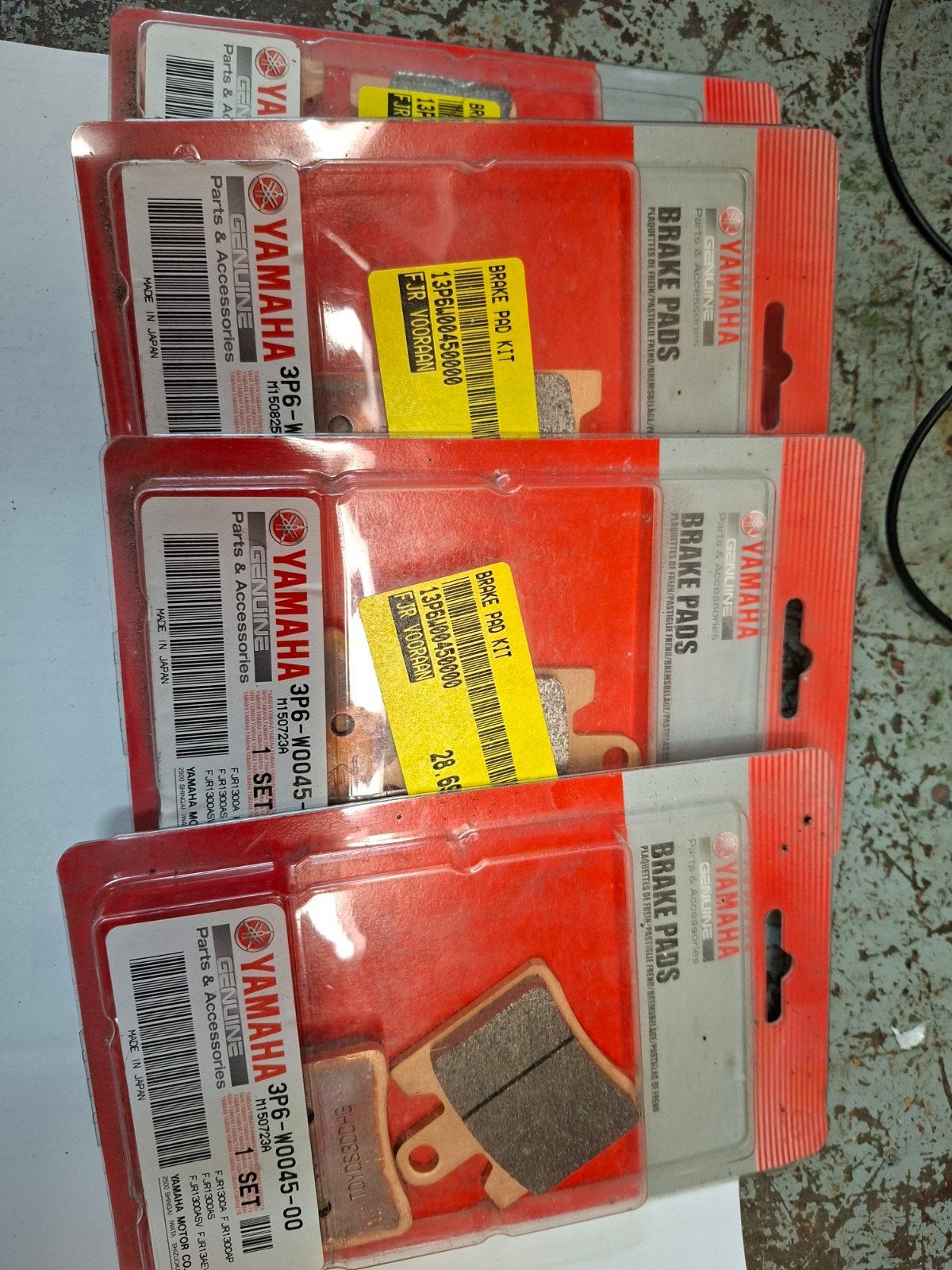 YamahFJR remblokjes voor, Motoren, Particulier
