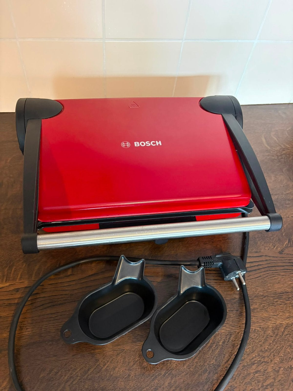 Contactgrill Bosch, Electroménager, Plaques de gril, Enlèvement, Lave-vaisselle, Utilisé