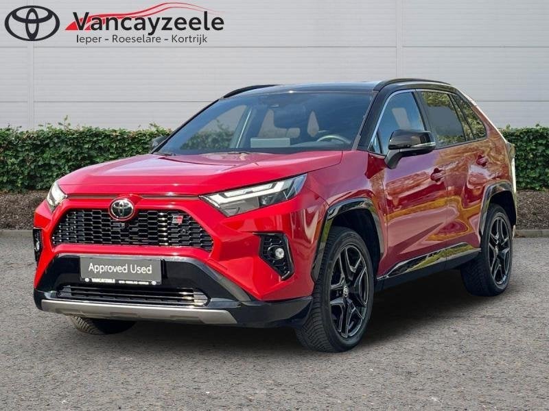 Toyota RAV-4 GR Sport 4X4+afneembare trekhaak+360cam+gps+s, Autos, Rouge, Achat, Noir, 5 portes