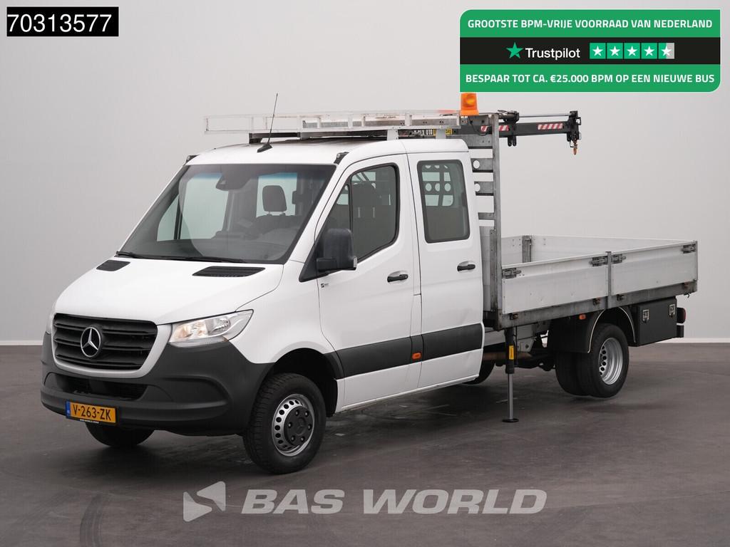 Mercedes Sprinter 514 CDI Automaat Kraanwagen 995kg HIAB T-C, Auto's, Start-stop-systeem, Gebruikt, Euro 6, 4 cilinders