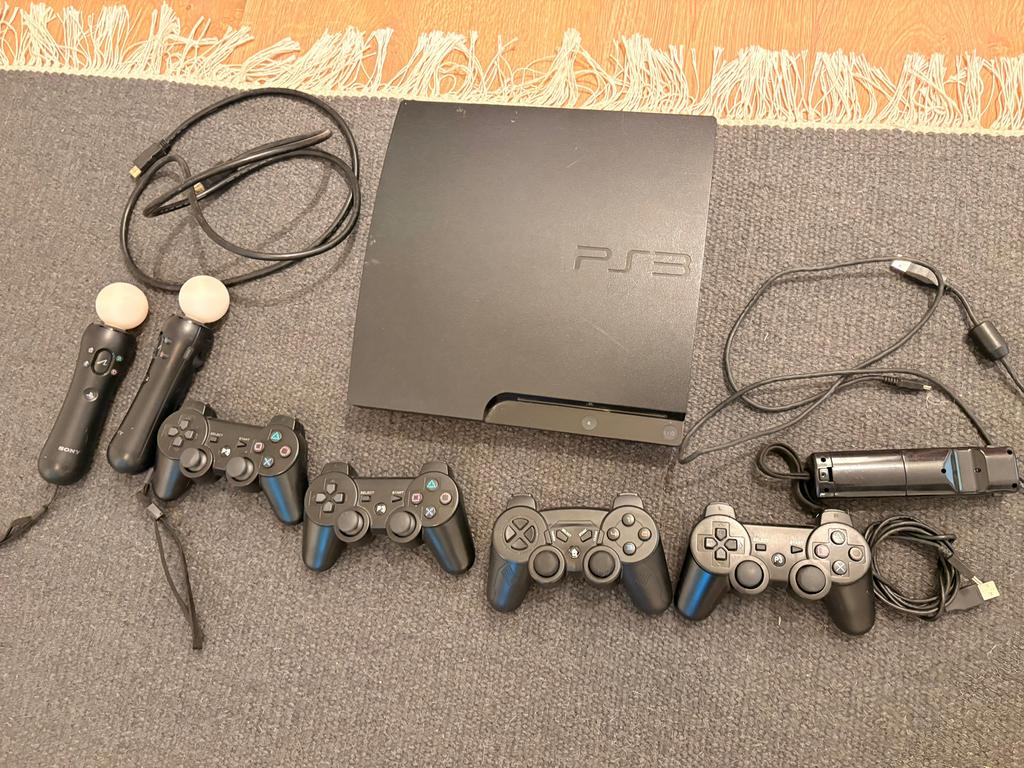 Playstation 3 set, Games en Spelcomputers, Spelcomputers | Sony PlayStation 3, Ophalen, Refurbished, Met 3 controllers of meer
