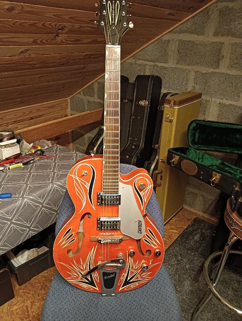 Gretsch G5120 Limited edition 120 Anniversery  Jimmy C, Muziek en Instrumenten, Ophalen of Verzenden, Zo goed als nieuw, Hollow body
