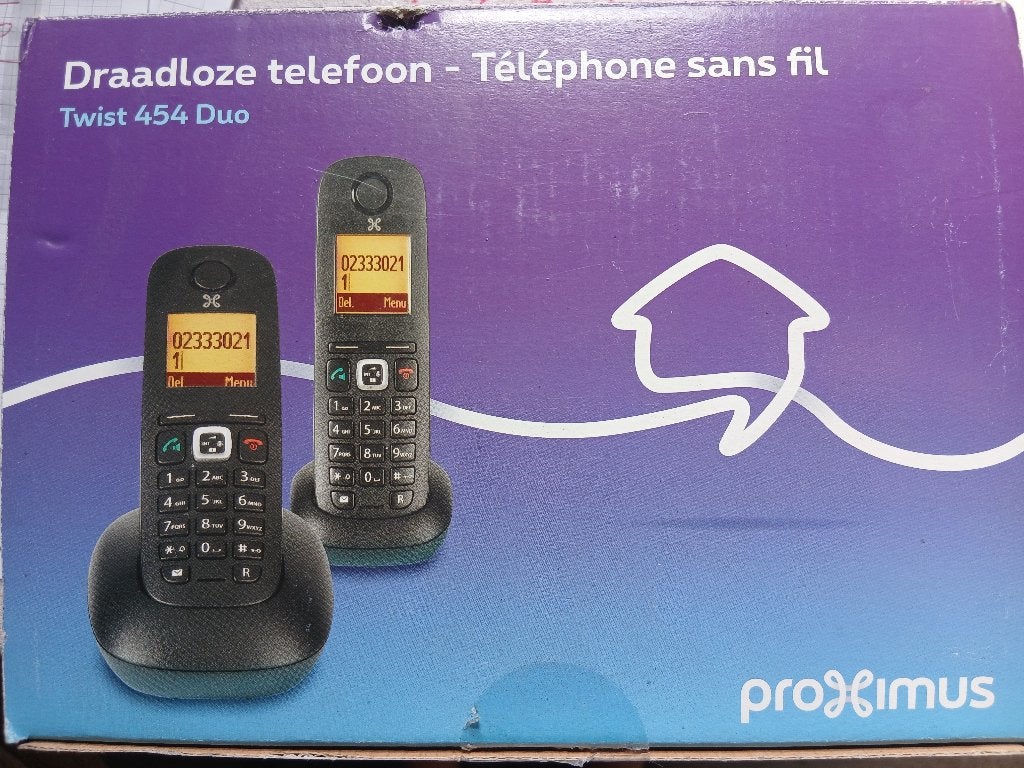 téléphones sans fil, Telecommunicatie, Ophalen, Zo goed als nieuw, 2 handsets