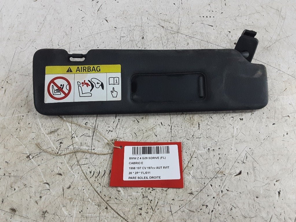 ZONNEKLEP RECHTS BMW Z4 Roadster (G29) (01-2018/-), Gebruikt, Mevr. I. Hauben, BMW, Rue de l'Espoir 34 34
4030  GRIVEGNÉE, BE