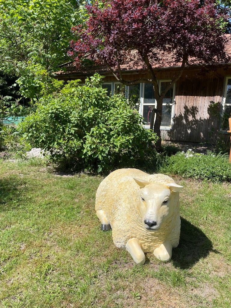 Sculpture Texel mouton, pelouse, jardin, ferme 100cm, Enlèvement, Neuf, Synthétique, Animal