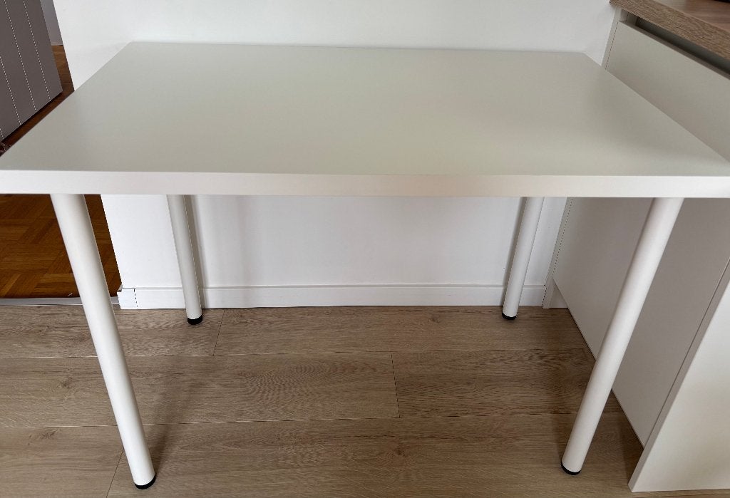 Bureaublad linnmon met 4 poten adils van Ikea, Ophalen, Gebruikt, IKEA, 100 cm