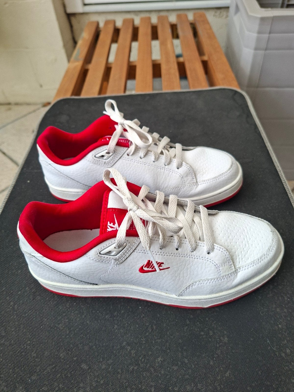 NIKE Sportswear Grandstand II lage sneakers - wit/rood, Kleding | Dames, Wit, Nike, Ophalen of Verzenden, Zo goed als nieuw