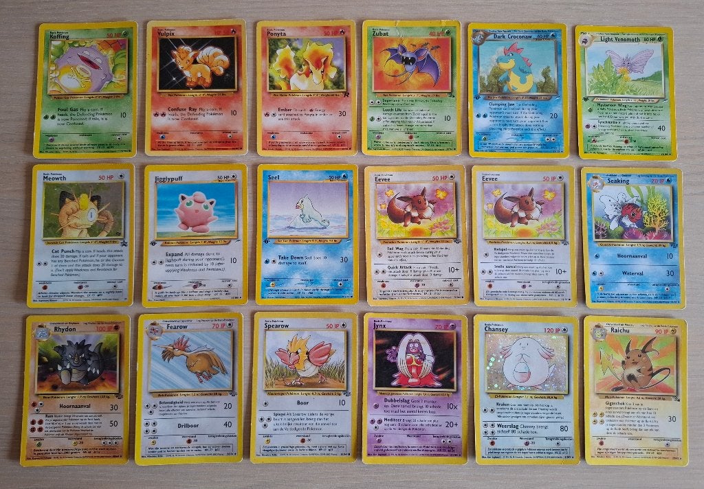 Pokémon kaarten lot, Ophalen of Verzenden, Gebruikt, Meerdere kaarten