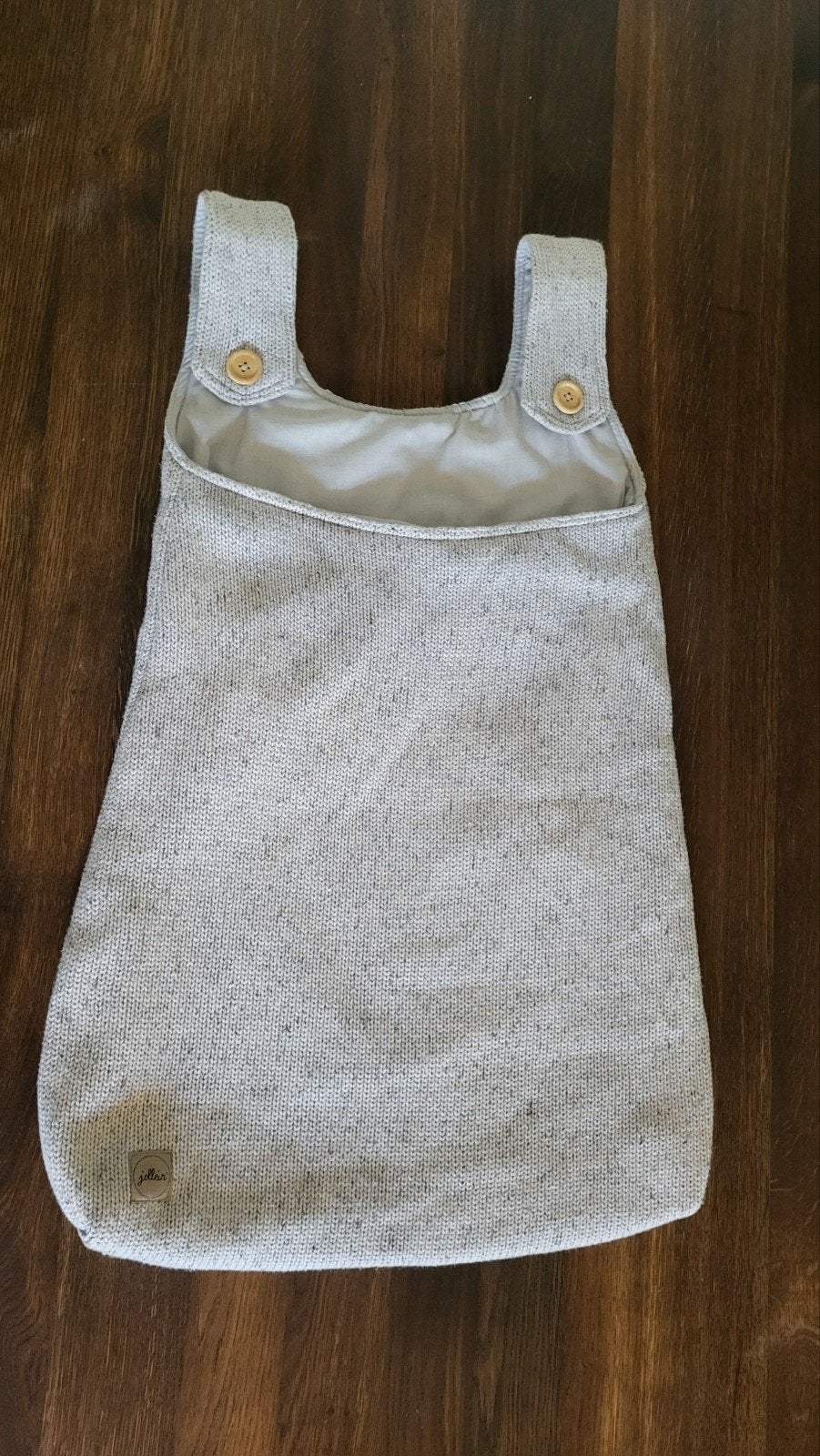 Boxopbergzak van Jollein (Confetti knit grey), Ophalen, Zo goed als nieuw