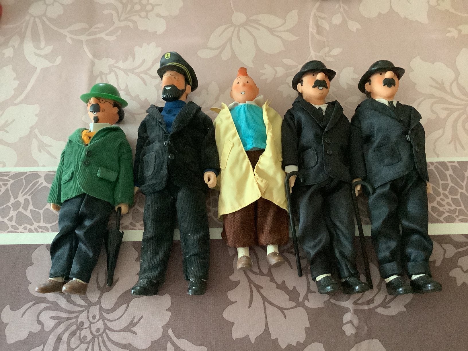 Tintin kuifje figurines Seri 1985 série complète, Collections, Enlèvement ou Envoi, Tintin, Comme neuf, Statue ou Figurine