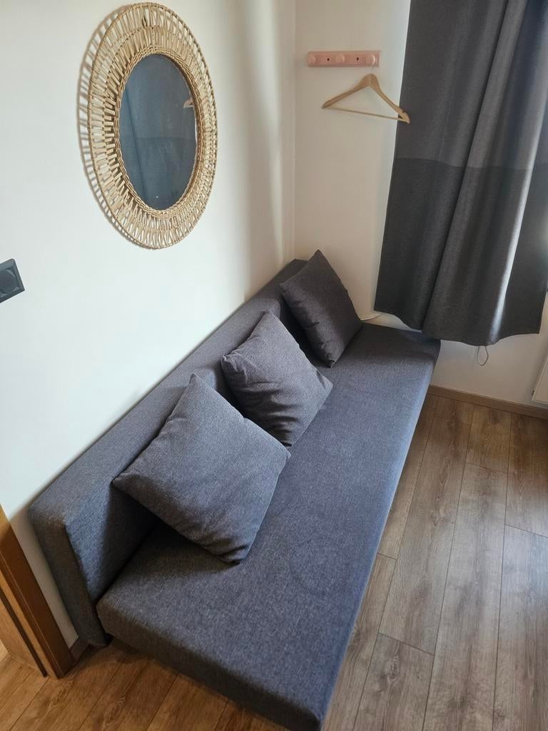 ️ Slaapzetel / zetelbed IKEA – grijs – compact en praktisc, Enlèvement, Gris