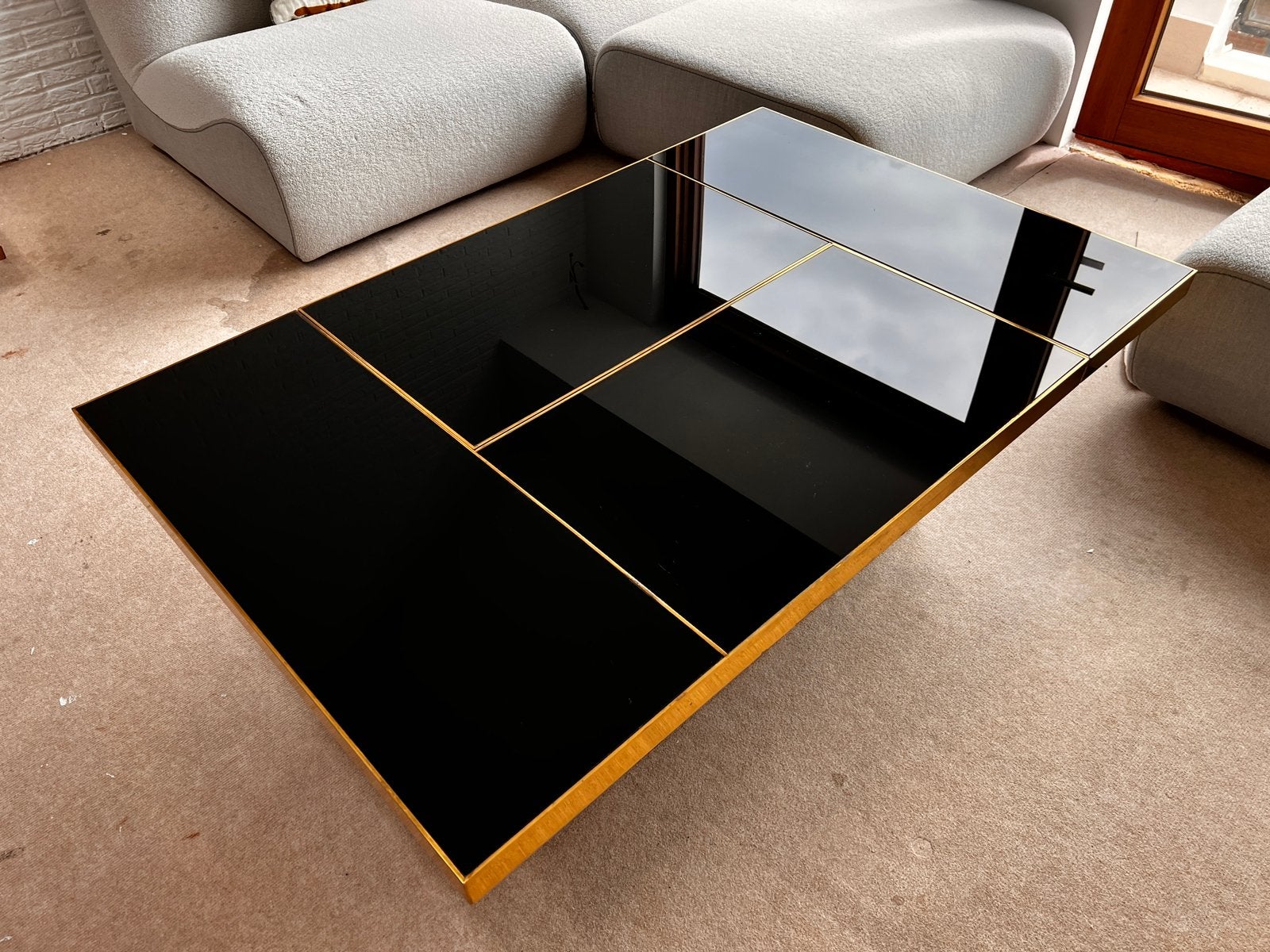 table basse design vintage, 100 à 150 cm, Enlèvement, Utilisé, 50 à 100 cm