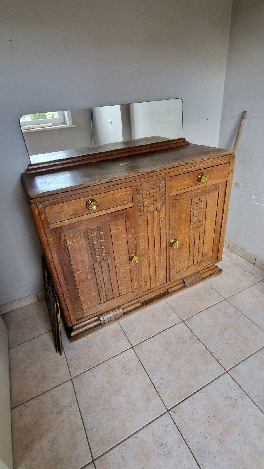 Vintage art deco kast, Ophalen