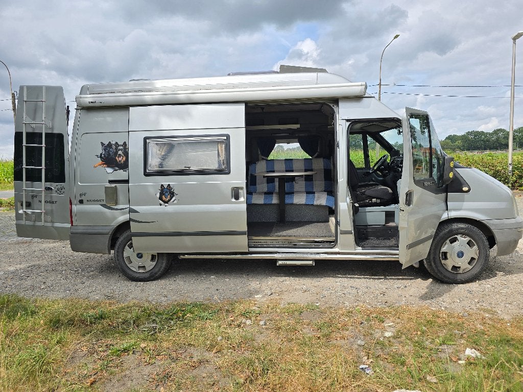 Ford Westfalia Big Nugget orgineel inger. camper 6m. 2200cc, Caravans en Kamperen, Chemisch toilet, Buscamper of Camperbus, Ringverwarming