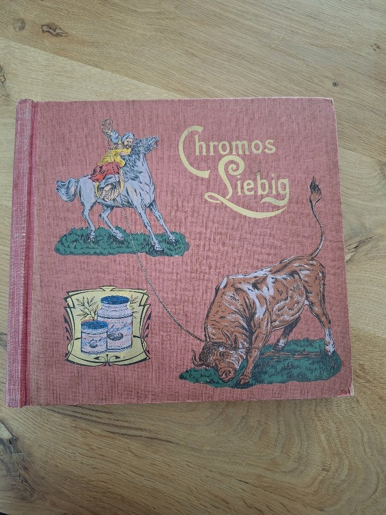 liebig chromos album met 300 liebig kaarten, Collections, Enlèvement ou Envoi, Comme neuf, Autres sujets/thèmes, Gravure