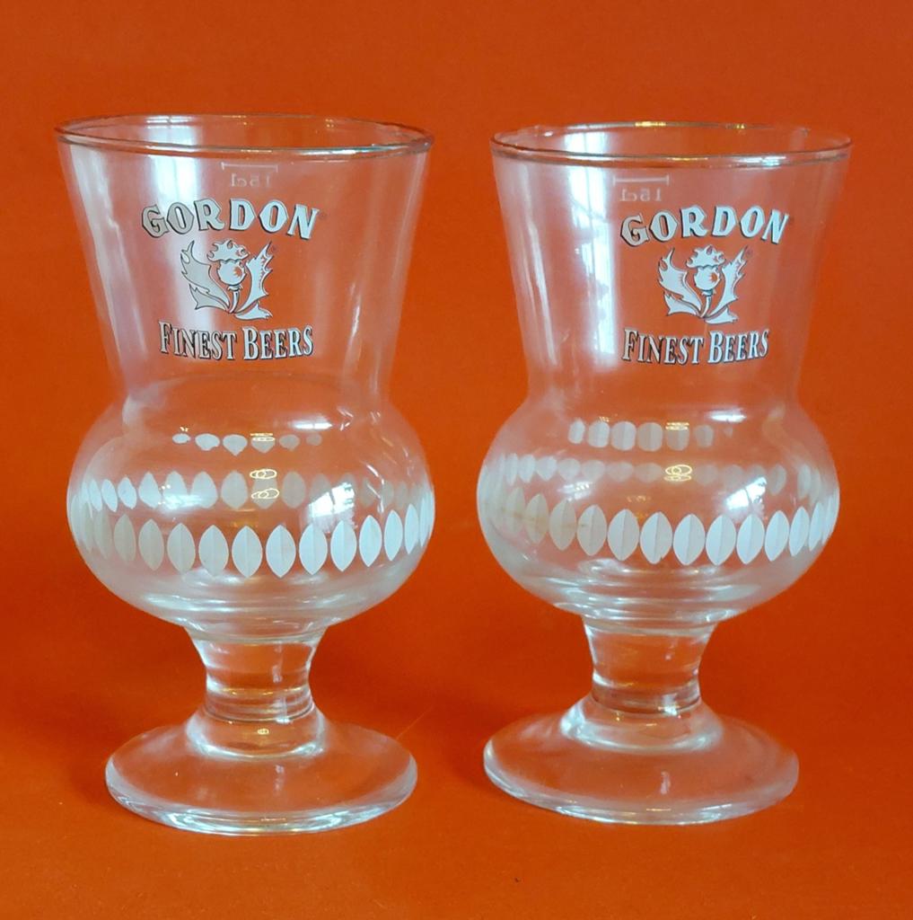2 Gordon bierglazen 18 cl, Ophalen of Verzenden, Nieuw, Bierglas