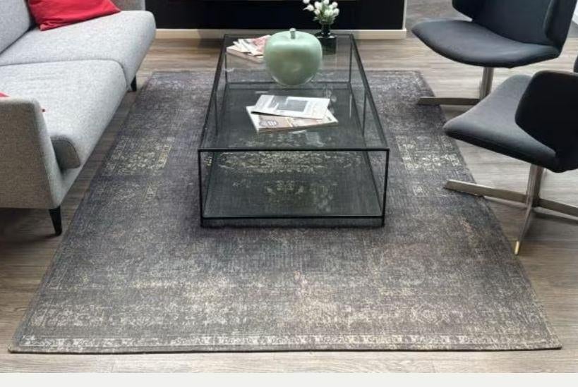 Salontafel met glas met gratis mat, Ophalen, 100 tot 150 cm, Glas, 50 tot 100 cm