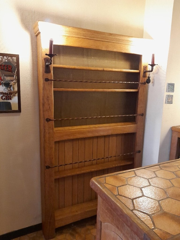 Bar vintage en chêne massif 1970, Enlèvement
