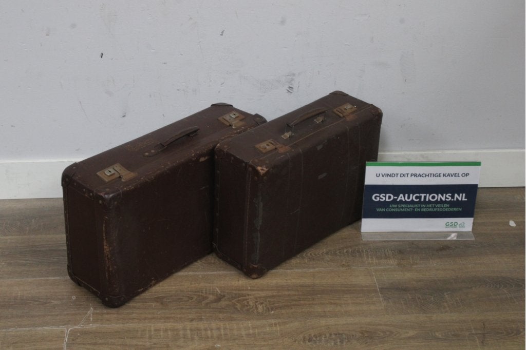 Twee vintage koffers - Jaren '50, Niet ingevuld, Niet ingevuld, Niet ingevuld