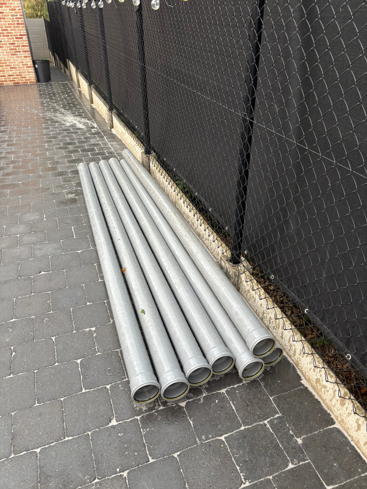 PVC buizen diameter 110 met mof, Bricolage & Construction, Tuyaux & Évacuations, Enlèvement, Comme neuf, PVC