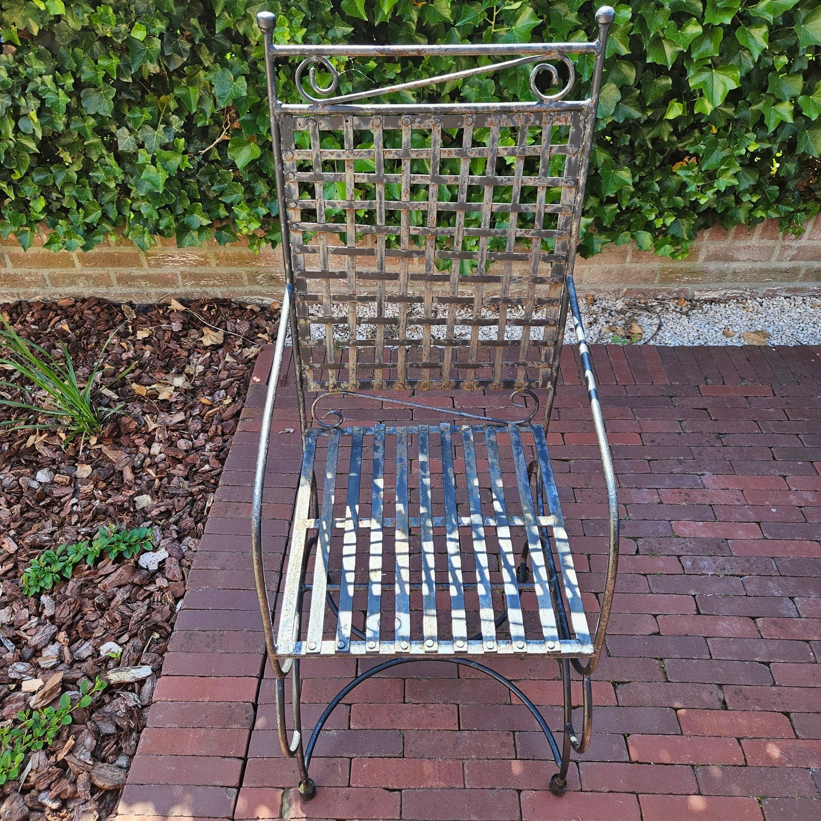 8 stuks Smeedijzeren stoelen, Tuin en Terras, Ligbedden, Ophalen