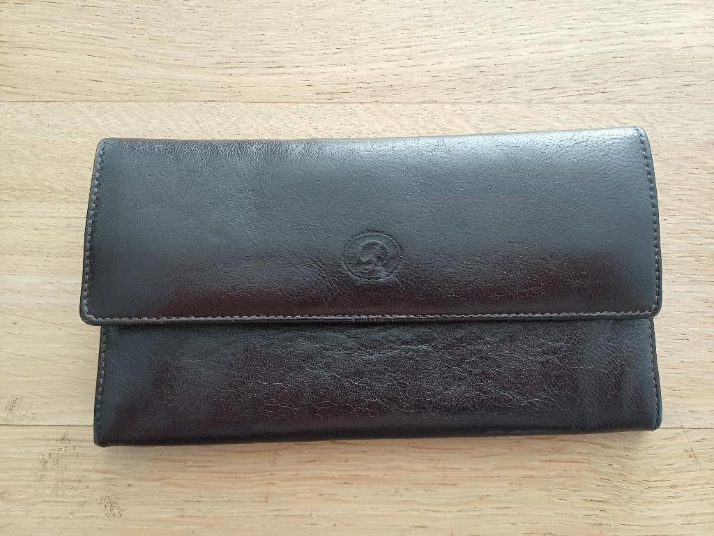 The Bridge - portefeuille en cuir marron, Bijoux, Sacs & Beauté, Porte-monnaie & Portefeuilles, Autres marques, Cuir, Enlèvement ou Envoi