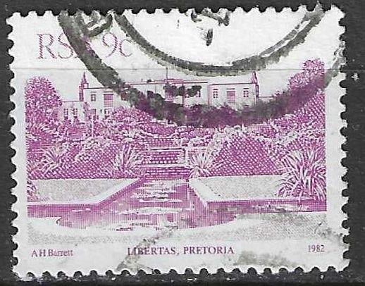 Afrique du Sud 1982 - Yvert 514 - Bâtiments (ST), Envoi, Afrique du Sud, Affranchi