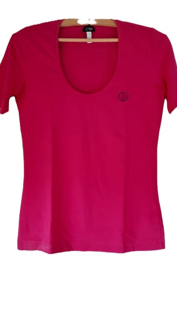 AJ T-Shirt Fuchsia EU 42 / EU 40) – NIEUW, Kleding | Dames, T-shirts, Armani, Verzenden, Maat 42/44 (L), Nieuw