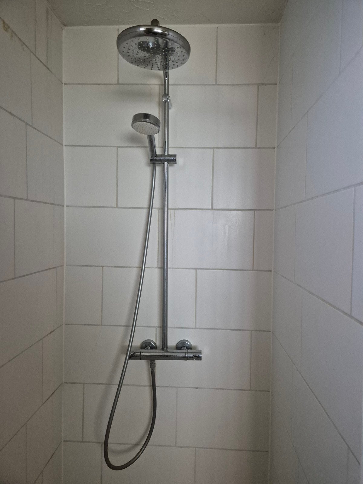 Regendouche Grohe met thermostatische kraan, Doe-het-zelf en Bouw, Ophalen, Gebruikt, Chroom, Kraan