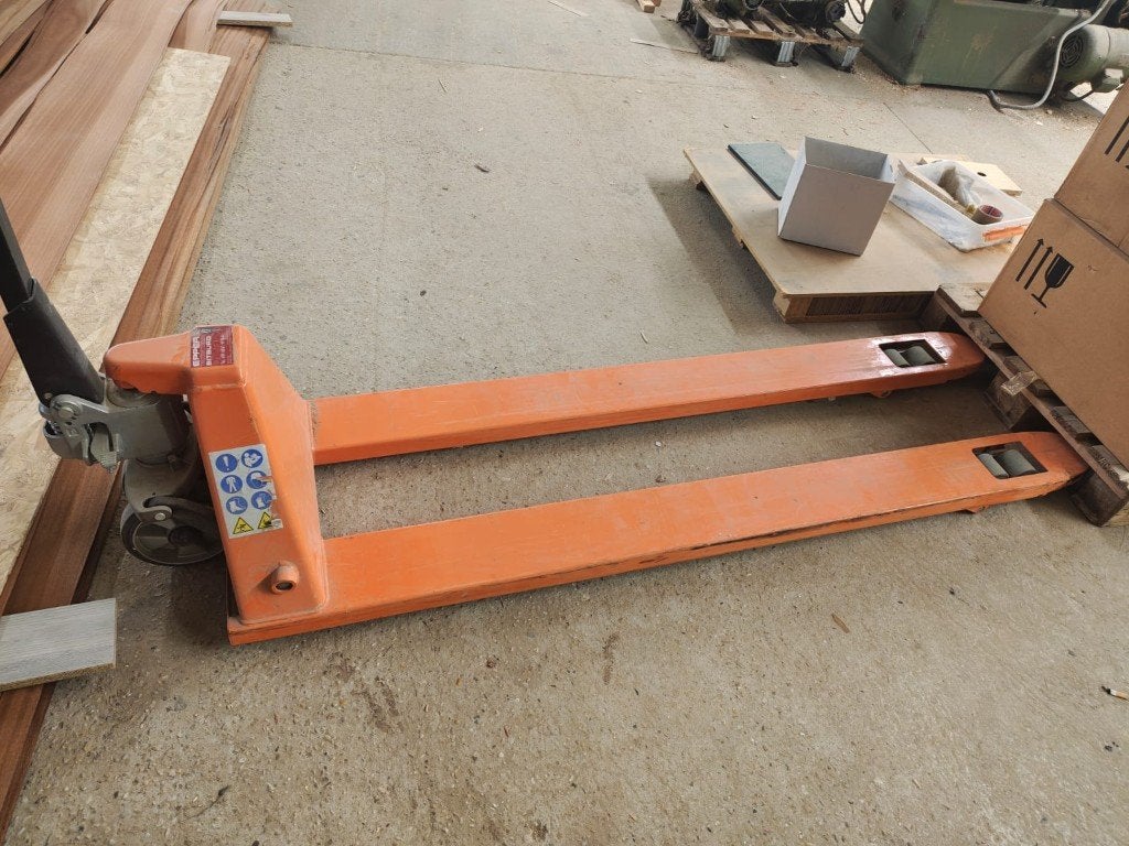 UNICRAFT lange pallettruck, Doe-het-zelf en Bouw, Ophalen, Gebruikt