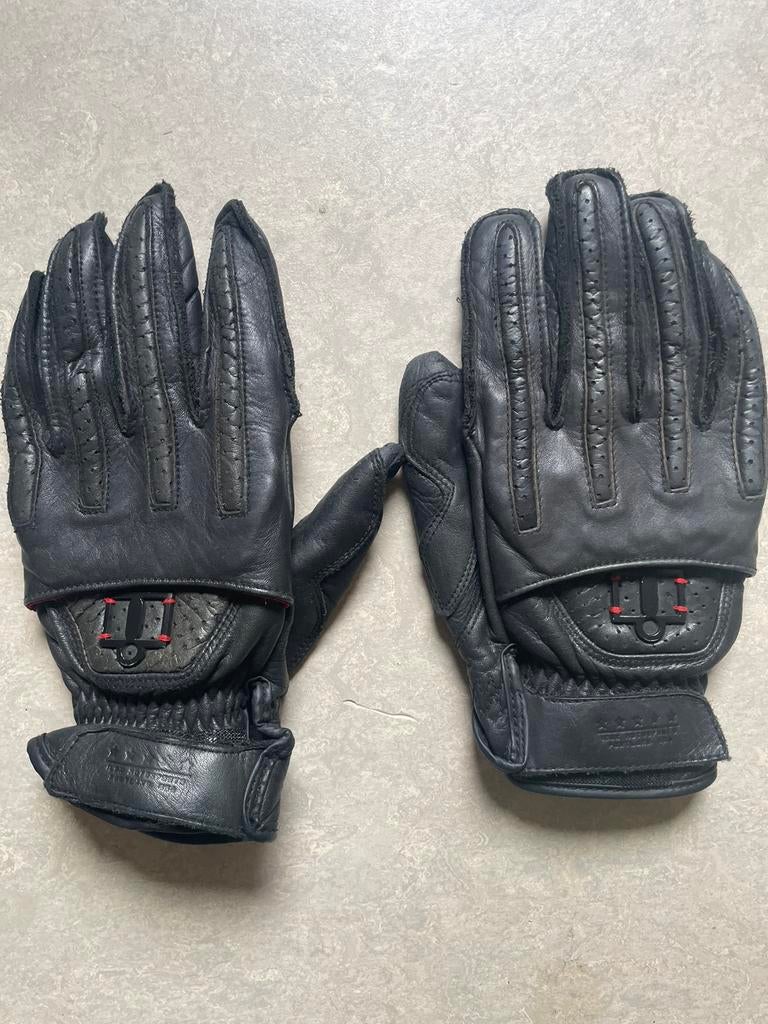 Gants moto cuir Icon 1000 Rimfire size 8, Enlèvement ou Envoi, Seconde main, Hommes, Gants