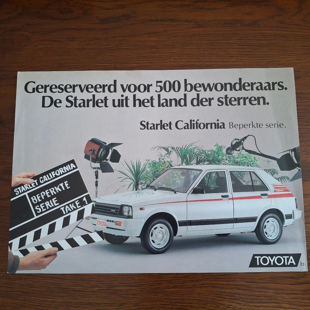 TOYOTA STARLET CALIFORNIA '83, Enlèvement ou Envoi, Neuf, Toyota