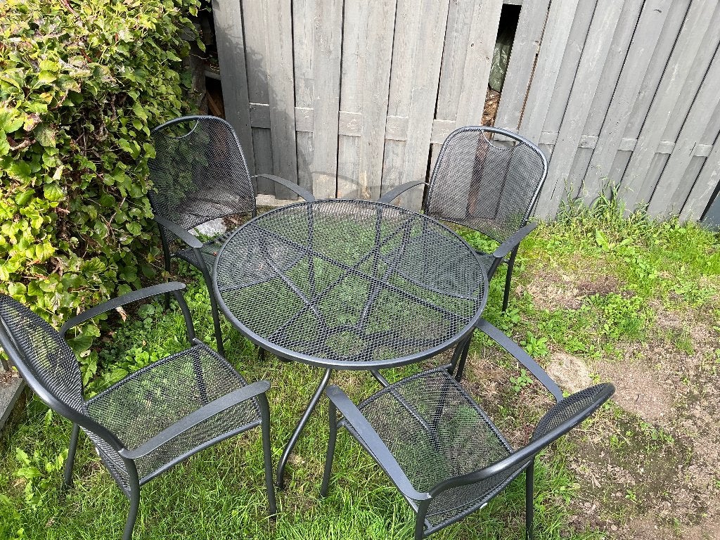 Tuinset zgan gekocht voorjaar 2026, Tuin en Terras, Ophalen, 4 zitplaatsen, Aluminium, Zo goed als nieuw