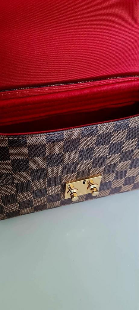 Louis Vuitton Croisette Damier Ebène — Excellent état — Avec, Enlèvement ou Envoi, Comme neuf, Sac à main