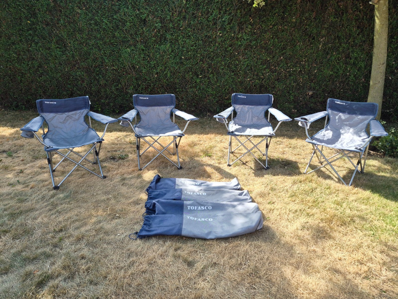 Tofasco outdoor campingstoelen Arm Chair, Caravans en Kamperen, Ophalen, Gebruikt