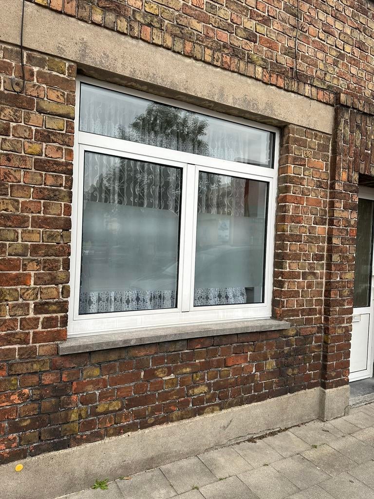 Aluminium raam (wit) - 155cm x 176cm - Dubbel glas, Doe-het-zelf en Bouw, Glas en Ramen, Zo goed als nieuw, Dubbelglas, Ophalen