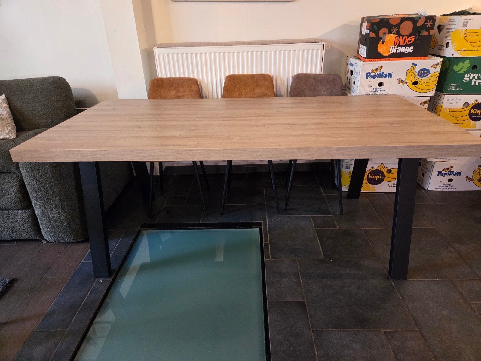 eettafel, Enlèvement